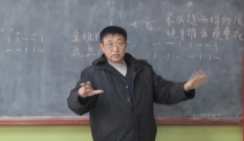 刘建坤为青县一中讲授《联律通则》