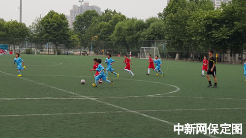 保定高新区小学球队获第三届足球训练营季军