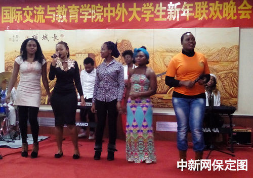 河大国际交流与教育学院中外大学生联欢迎新年
