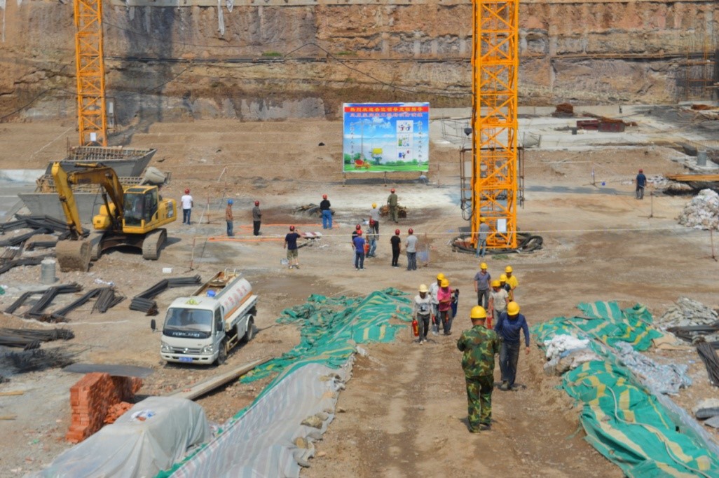 承德高新区质安办组织开展工地消防应急演练